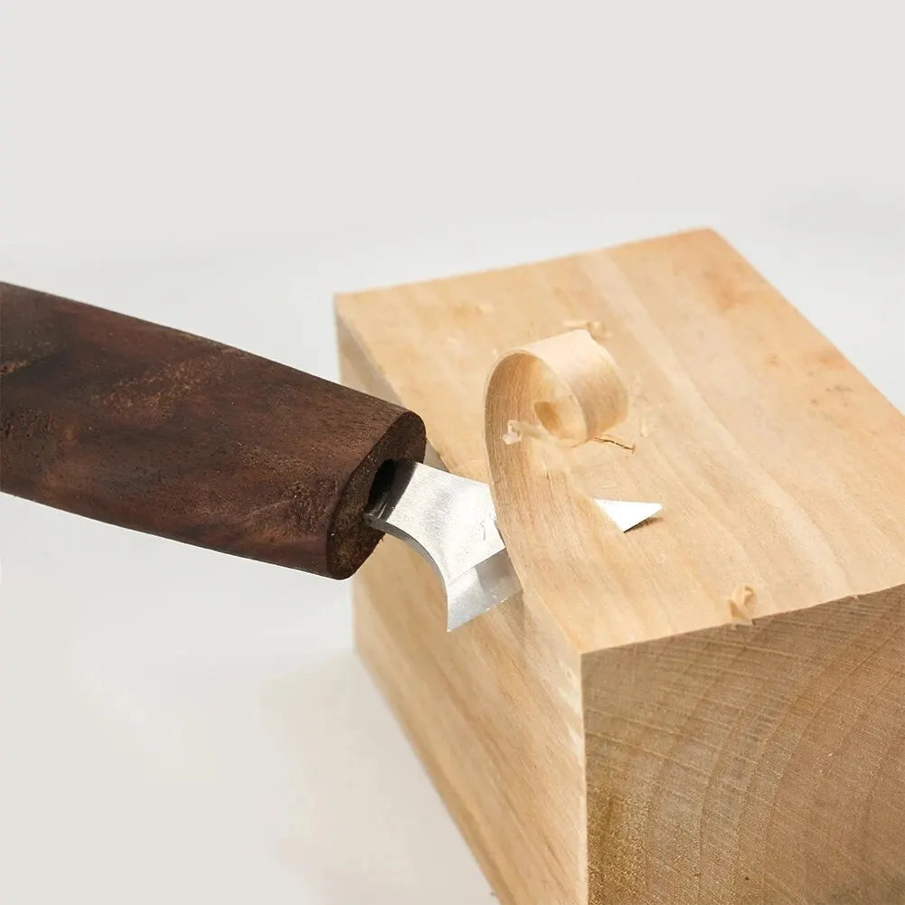 8-delig houtbewerkingsset: Handgereedschapset met naaldvijlen - Houtlepel snijset voor beginners