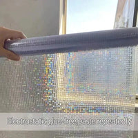 Skanto | 3D Glas-in-loodfolie - Decoratieve vinylstickers voor glazen ramen met statische hechting - Venster Glas-in-lood decor
