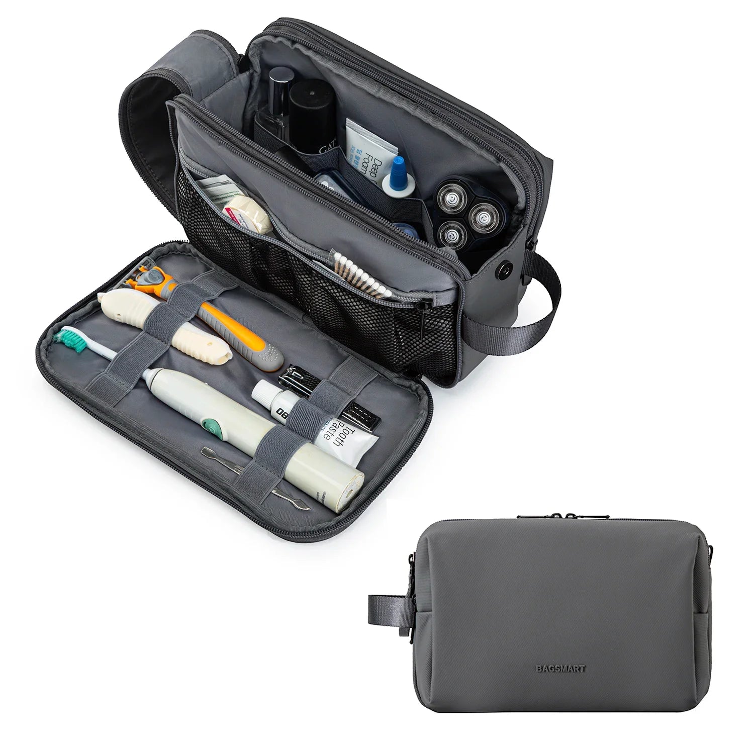 Kosmetixo Waterdichte Kosmetictas voor Dames & Heren | Lichte Toilettas in S/M/L | Reisaccessoires voor Verzorgingsproducten & Make-up | Unisex Reisorganizer