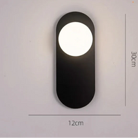 NoctisLume Ovale Muurlamp | Elegante en ruimtebesparende LED-armatuur voor slaapkamer, hal en leeshoek