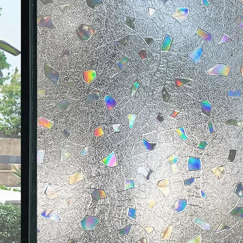 Skanto | 3D Glas-in-loodfolie - Decoratieve vinylstickers voor glazen ramen met statische hechting - Venster Glas-in-lood decor