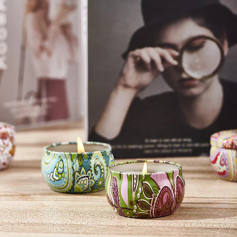 Florivis – 12-Delige Sojawas Geurkaarsen Set voor Aromatherapie & Cadeau