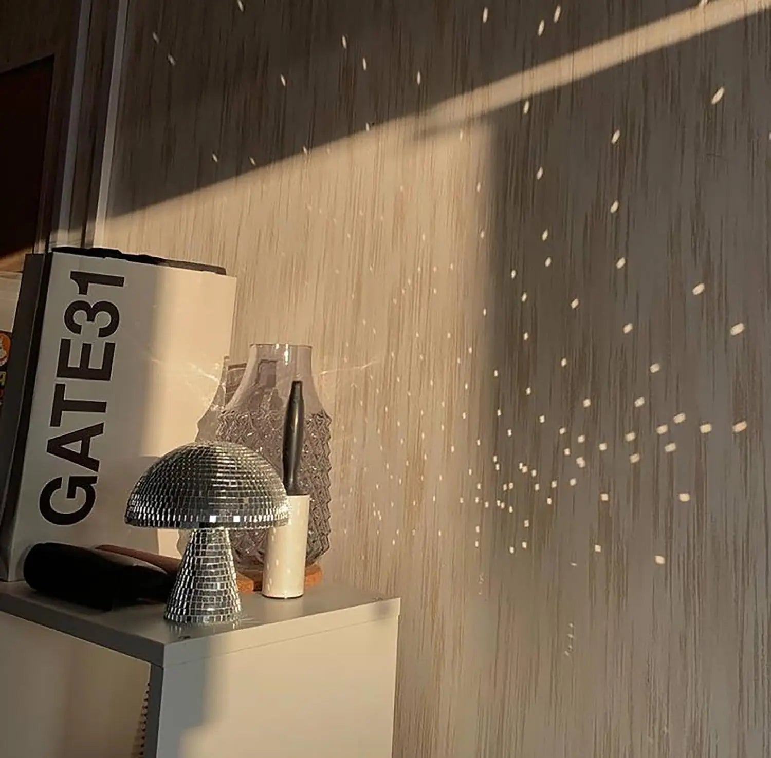 GlowSphere Disco Bal Paddenstoel | Luxe tafeldecoratie met gespiegelde disco-effecten