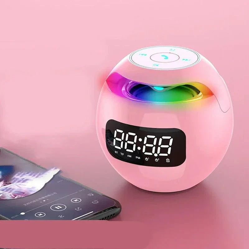 Kogel Luidspreker Wecker | Bluetooth 5.0 | LED Nachtlampje | 2200 mAh Accu