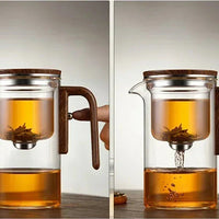 TeaFlow – Elegante Theepot met Eenvoudige Magnetische Watercontrole