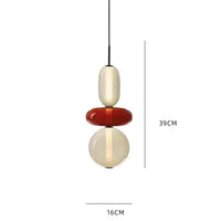 Hanglamp van gekandiseerd glas