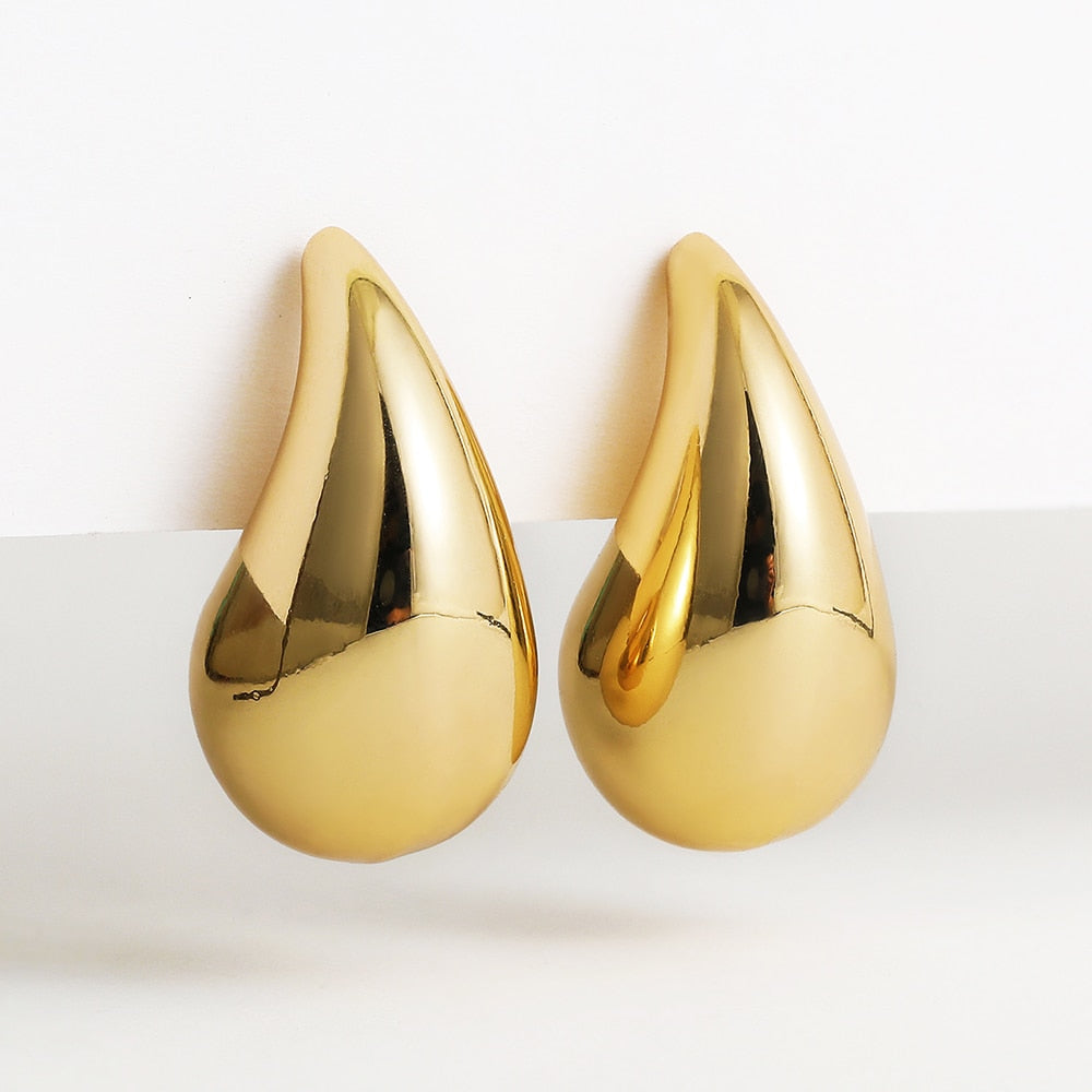 Dames Chunky Teardrop Oorbellen