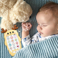 LuxeTots Bilingual Babytelefoon Speelgoed | Betrokken elektronische bijtring met muziek en stem voor vroege ontwikkeling en sensorisch leren