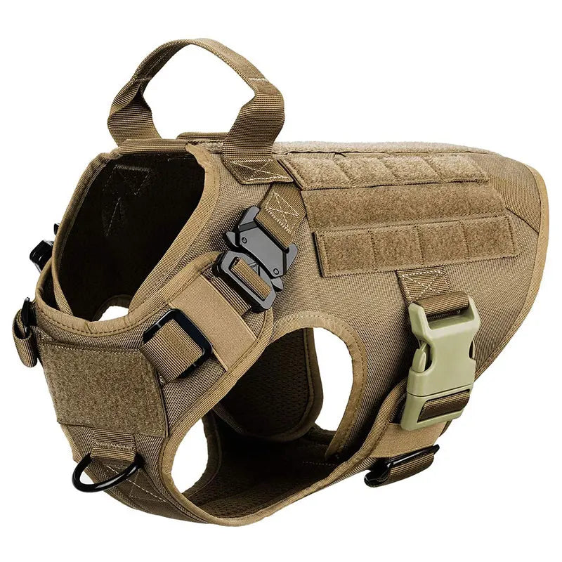 TacticalElite K9 Harness and Leash Set | Military dog harness for large dogs with leash for training