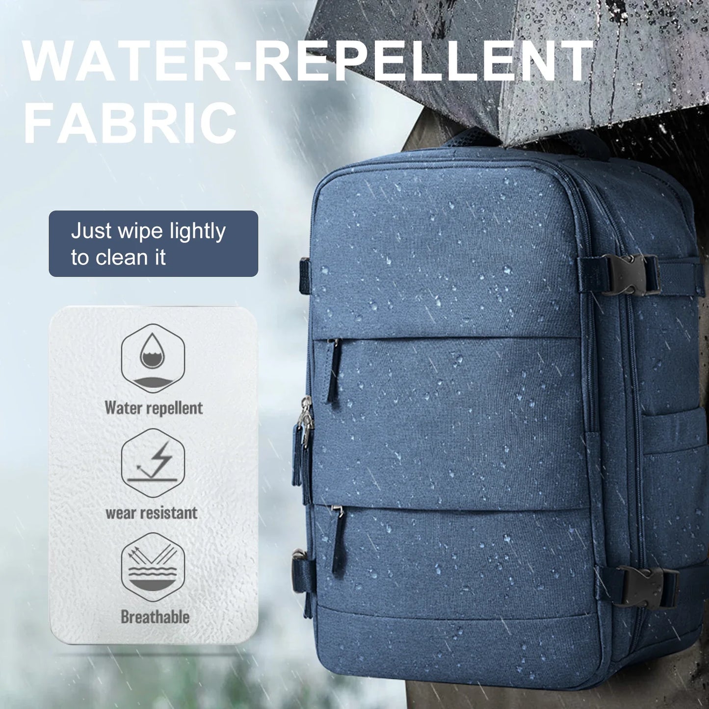 Reiserugzak Travomate | Waterdicht & Veelzijdig | 15,6" Laptopvak | Grote capaciteit met nat-droog scheiding