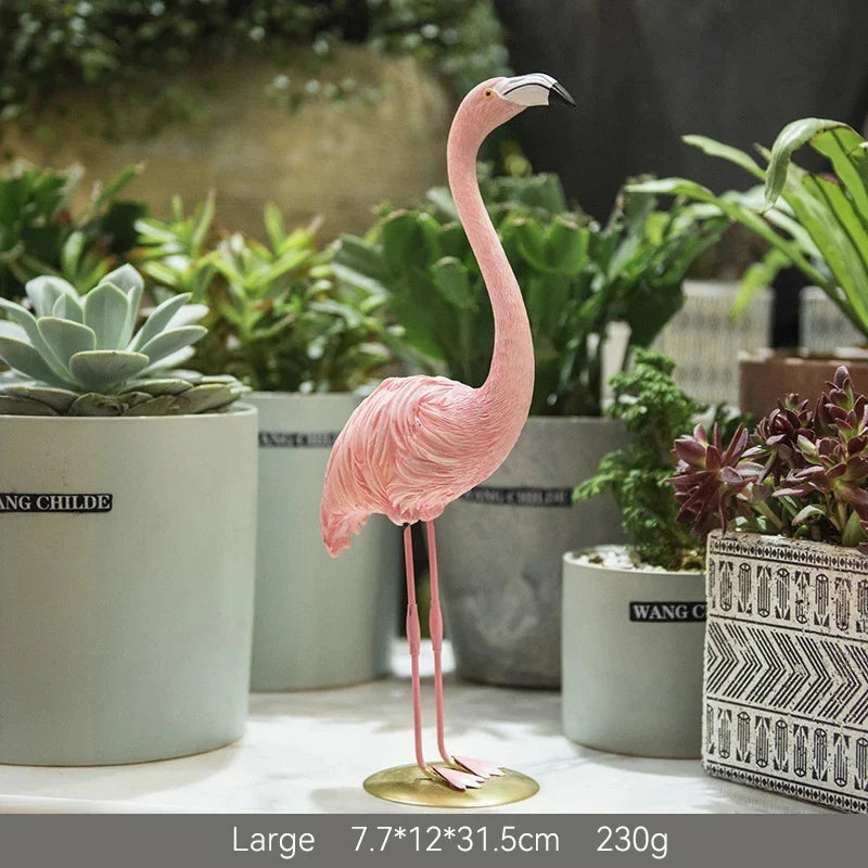 Flamingo-figuur van hars moderne decoratie
