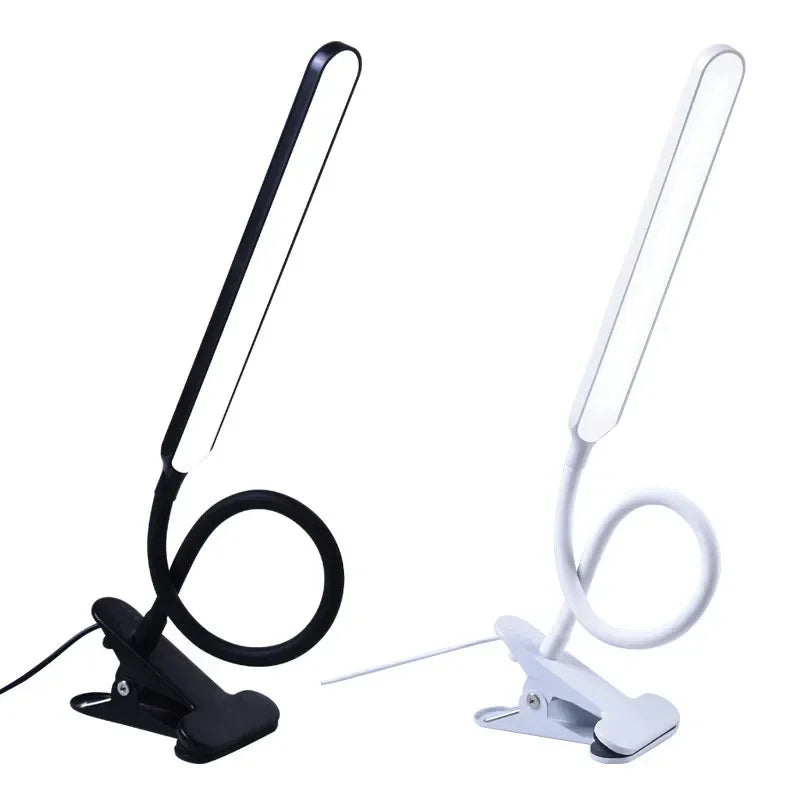 LED-Klemmleuchte LumaFlex | 3 Lichtkleuren & 10 Helligkeitsniveaus | USB-voeding | Flexibele Schwanenhals | Oogvriendelijk & Dimbaar