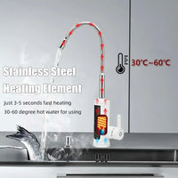 3000W Elektrische Keukenwaterkraan met Direct Warm Water - FlowHeat