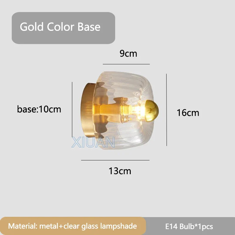 Elegante plafondlamp van glas met kristalontwerp