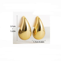 Dames Chunky Teardrop Oorbellen