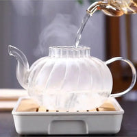 Glazen Theepot met Infuser en Deksel voor Losse Thee