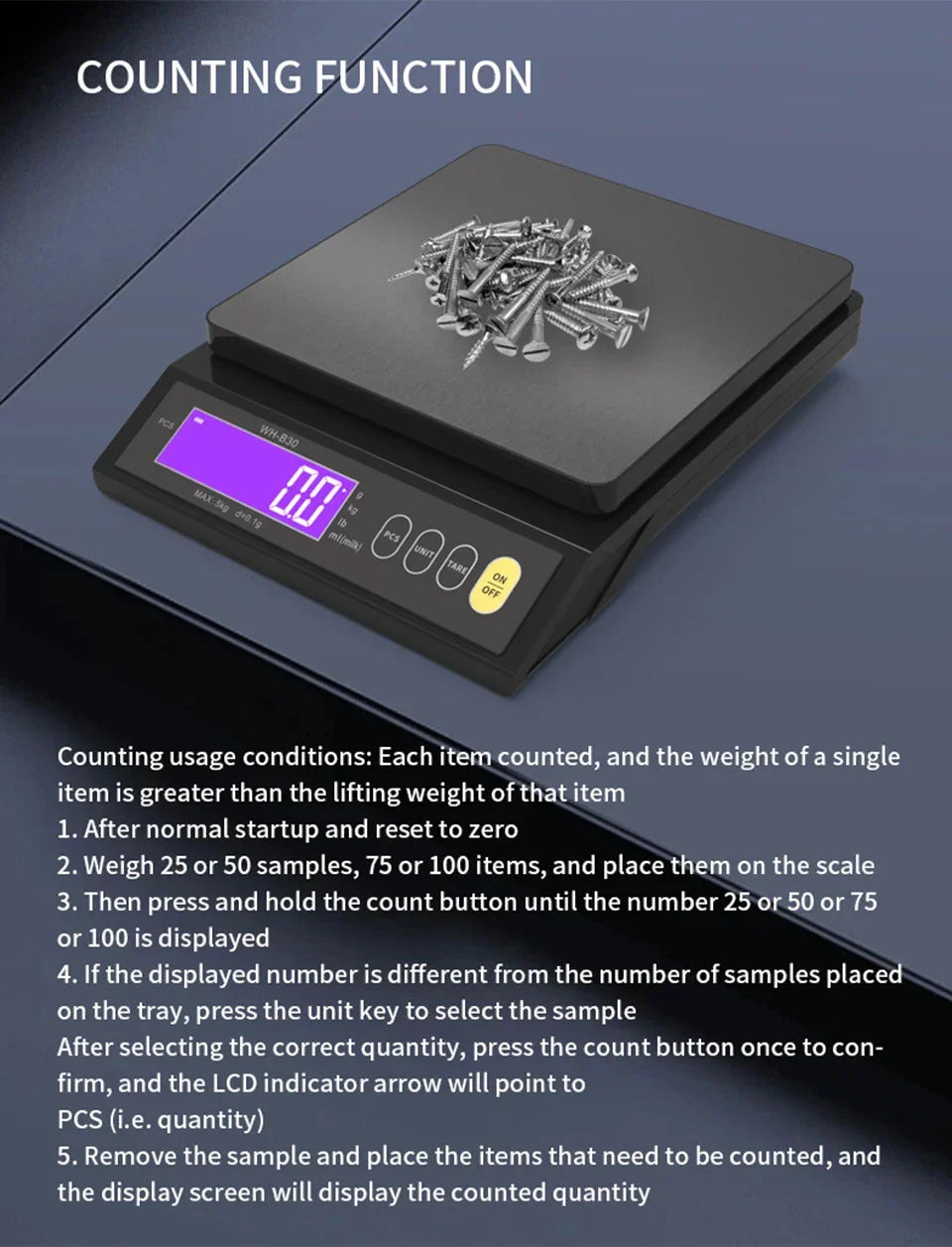 Skanto | 5 kg/0,1 g en 10 kg/1 g digitale elektronische keukenweegschaal, LCD-scherm, volledig waterdicht roestvrijstalen gereedschap voor bakken