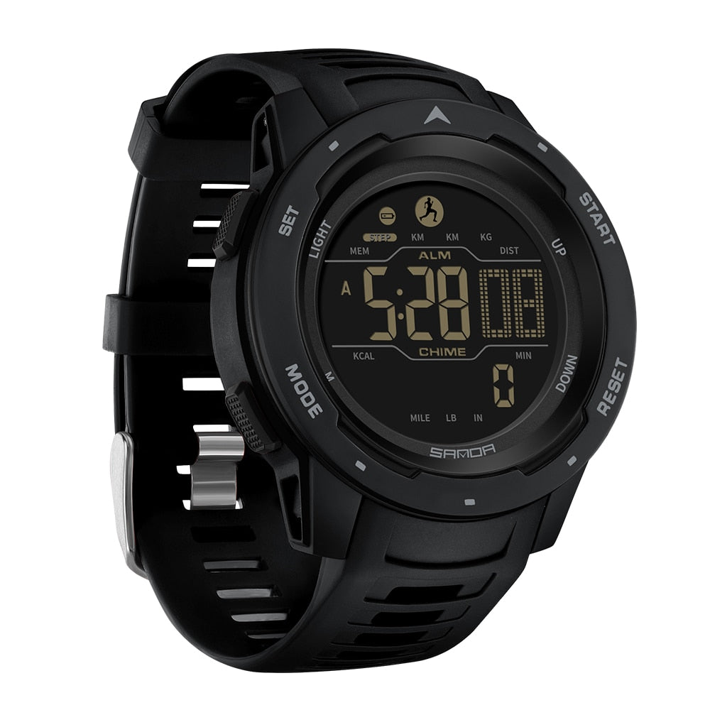 Waterdichte Militaire Stappenteller Digitale Horloge