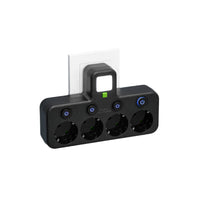 Meervoudige stekkerdoos VOLTRIQ ProLine | 3–4 aansluitingen + 2× USB & 1× Type-C | 2500 W | Overspanningsbeveiliging & controle schakelaar