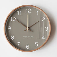 Skanto | Wandklok van hout en glas