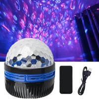 Polariva Noorderlicht Projector | Muzieksynchronisatie & Afstandsbediening | RGB Sfeerverlichting | USB Opladen | 7,8×7,8×8,7 cm