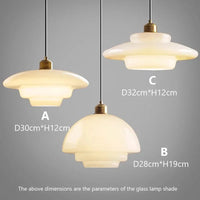 Hanglamp van Mat Wit Glas
