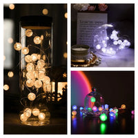 LumiaGlow LED Lichtketting | Warmwit | 3 Modi | Batterijgevoed
