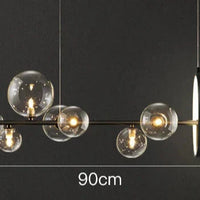 Zafiora – Lineaire LED Kroonluchter Met Glazen Bollen