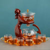 TeaLux Artisan Theepot Set | Elegante automatische theeset met hittebestendig glas en stijlvolle houder voor de perfecte brouwervaring