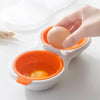 GourmetNest Luxe Eierscheider Set | Premium dubbele kop magnetron ei-koker voor perfect gestoomde eieren elke keer