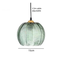 Hanglamp van Glas in de Vorm van een Bal