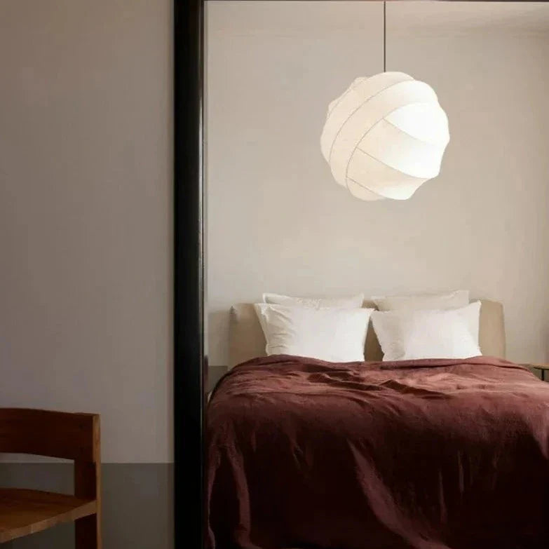 Wabi Sabi Zijde Bal Japandi Hanglamp