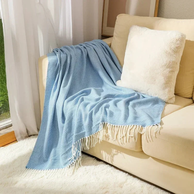 Noordse Strepen Worp Sofa Deken