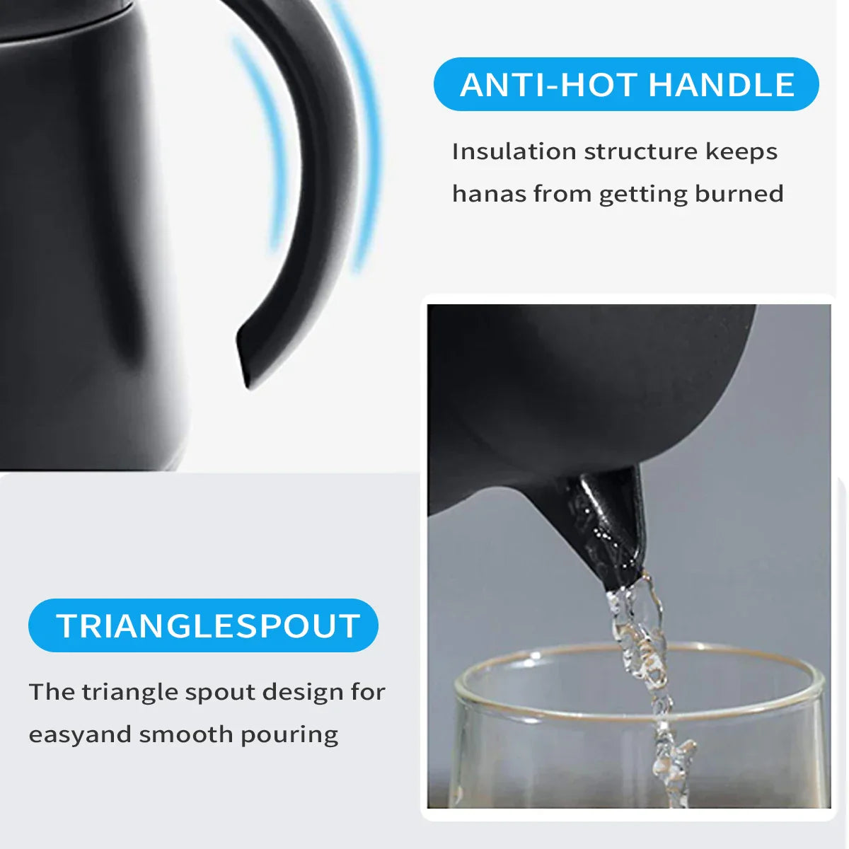 ThermoBrew Geïsoleerde Karaf | Roestvrij Staal 304 | Dubbelwandig & Vakuum Geïsoleerd | 6u Warm / 12u Koud | 0,5 L