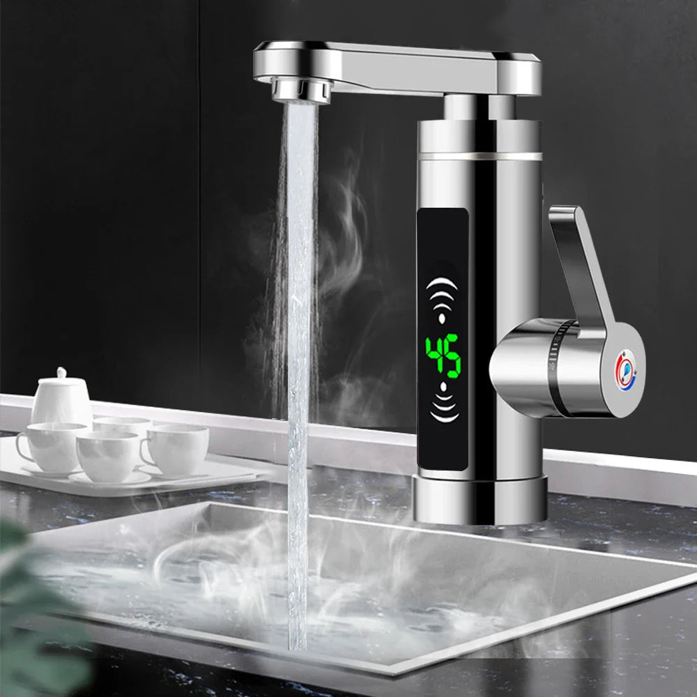 Brisenna - Keukenkraan met Directe Verwarming en 360° Draaibare Uitloop 3000W