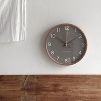 Skanto | Wandklok van hout en glas