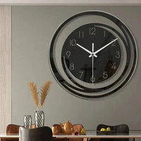 Moderne Wandklok met Minimalistisch Cirkelontwerp en Stille Mechanisme