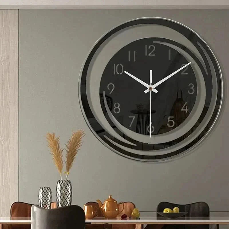 Moderne Wandklok met Minimalistisch Cirkelontwerp en Stille Mechanisme