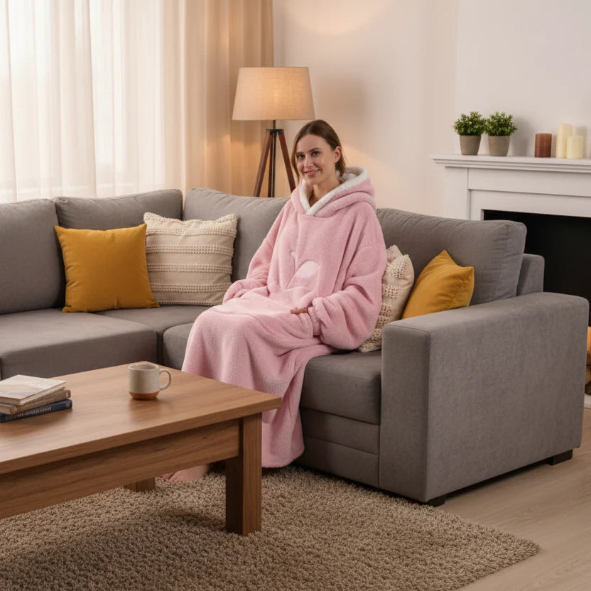 Kuschelhood Oversized Fleece Hoodie – Ultiem comfort voor ontspanning & vrije tijd