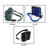Draagbare noodoplaadapparaat met handcrank, USB-aansluiting en LED-display
