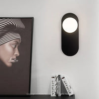 NoctisLume Ovale Muurlamp | Elegante en ruimtebesparende LED-armatuur voor slaapkamer, hal en leeshoek
