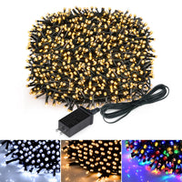 LuminaraX | Buiten LED-lampjesketting 24V | 8 verlichtingsmodi | Waterdicht IP65 | 10–100 m | Voor tuin, huis en kerstdecoraties
