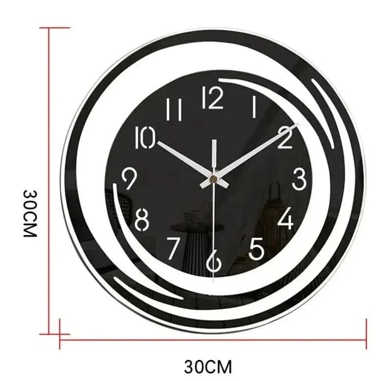 Moderne Wandklok met Minimalistisch Cirkelontwerp en Stille Mechanisme