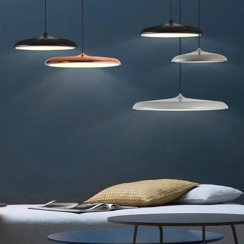Moderne LED hanglamp – ultrafijne lampenkap, designverlichting voor woonkamer of eetkamer