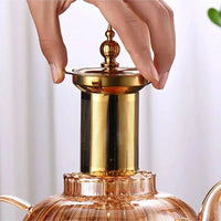 Glazen Theepot met Infuser en Deksel voor Losse Thee
