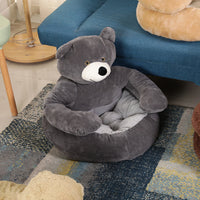 CuddleCub - Winter pluche hondenbed in berenvorm