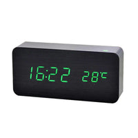 EcoTime Digitale Houten Wecker | LED-display | Modern Design | Stil | Milieuvriendelijk