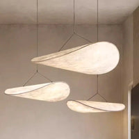 Japandi design hanglamp in de vorm van een verlengd paneel – moderne elegantie