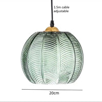 Hanglamp van Glas in de Vorm van een Bal