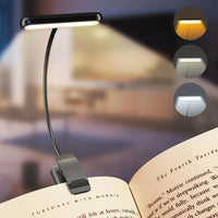 Leeslamp FlexiRead | USB Oplaadbaar | 3 Lichtkleuren & Dimbaar | Clip & Flexibele Arm